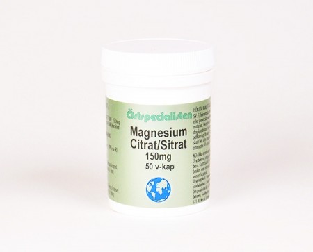 MAGNESIUM SITRAT 150 MG 50 kapsler 