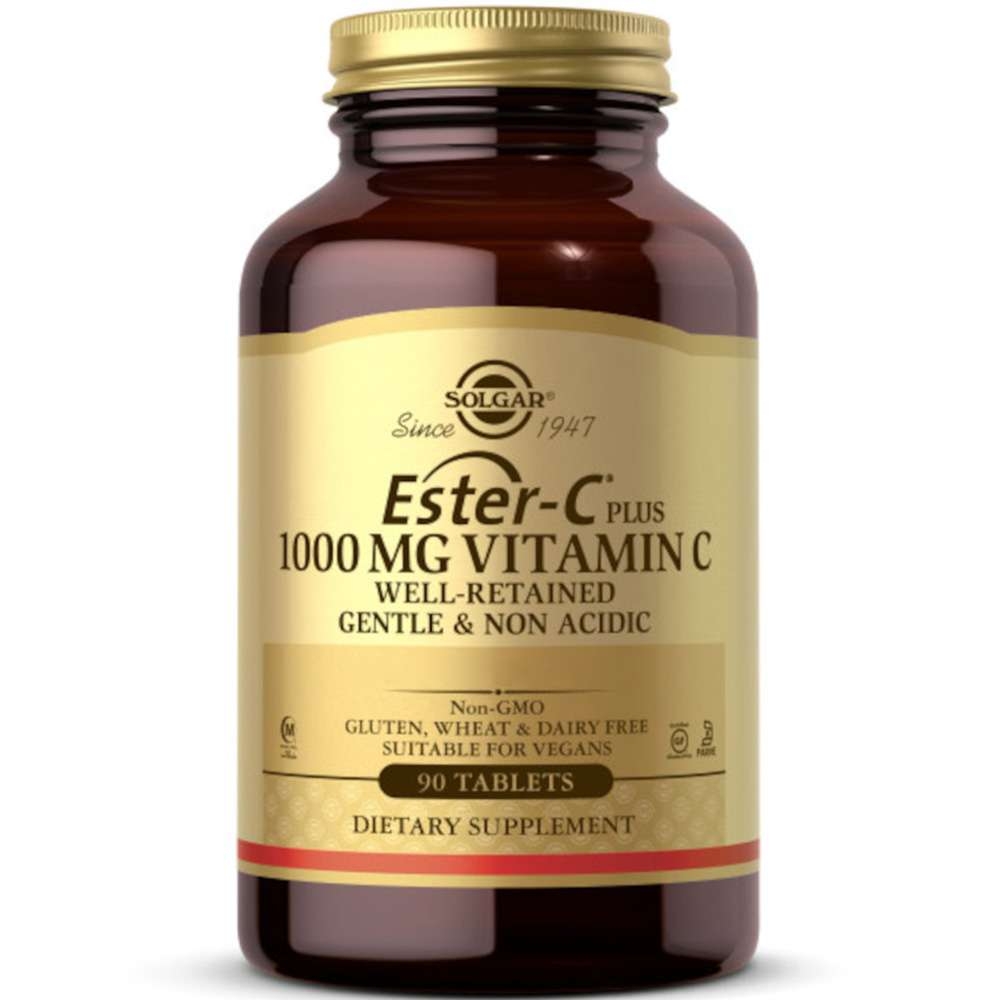 Vitamin Ester C  1000 mg. En tablett har en dosering på 1000 mg vitamin C og har også blitt kombinert med kalsium, sitrus bioflavonoidkompleks, acerola, nyper (frukt) og rutin.