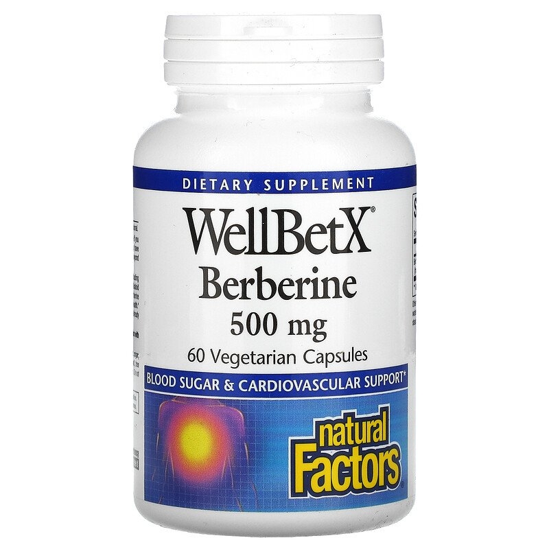 Berberin 500 mg kapsler fra WELLBETX.   60 kapsler.