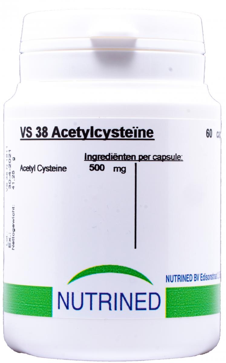 N-acetylcystein 500mg.  Boksen inneholder 60 kaplser.  Dosering: 1 kapsel daglig. 