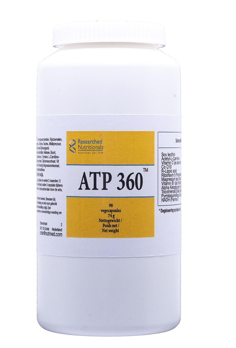 ATP 360 inneholder næringsstoffer som understøtter cellenes energiproduksjon. Boksen inneholder 90 kapsler.  Anbefalt dagdose:3 kapsler. 
