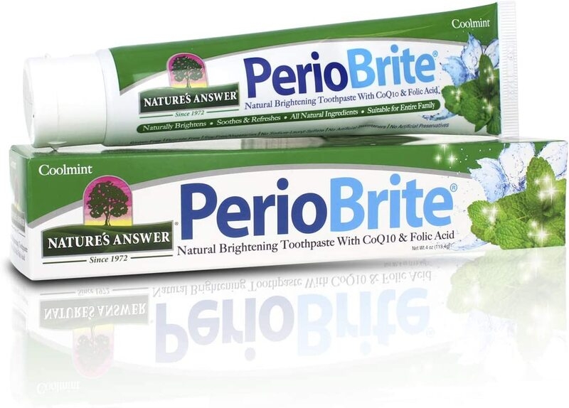 PerioBrite tannkrem, Fra Nature`s Answer, in holder 113 gram med mynte smak.