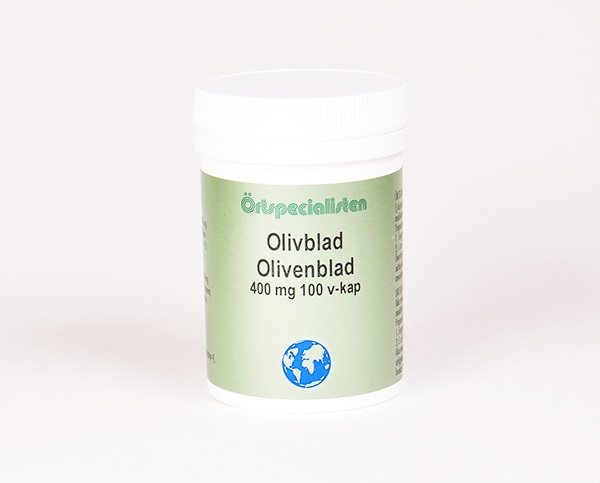 OLIVENBLAD 400 MG. - 100 VEGETABILSKE KAPSLER.